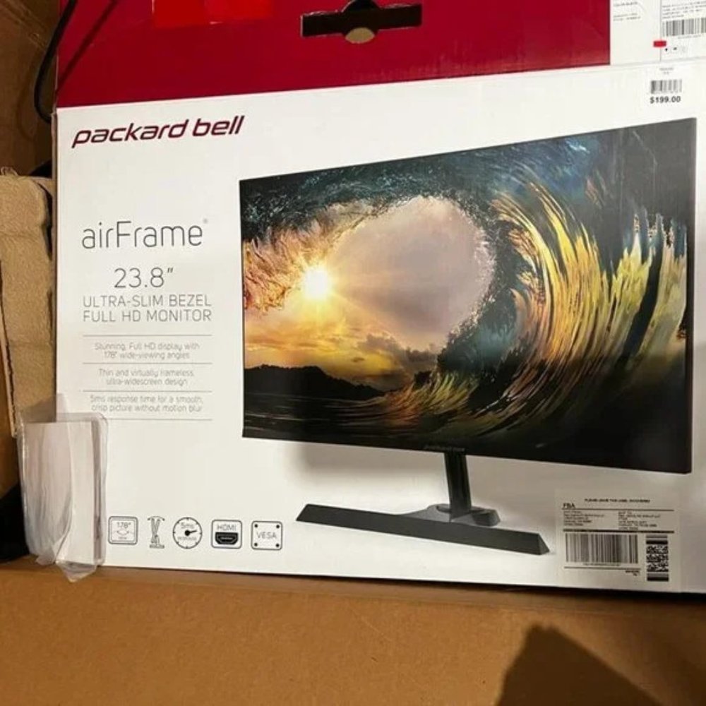 Packard bell airframe 23.8 inch  desktop monitor,1 pc left